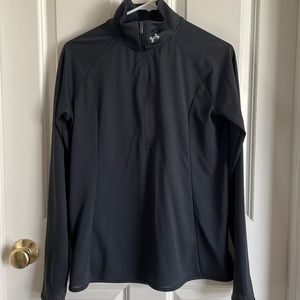 Black under armour quarter zip (light material) womens medium